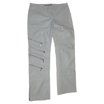 Emanuel Ungaro Trousers Leather in White