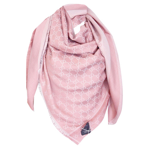 GUCCI Donna Schal/Tuch aus Wolle in Rosa / Pink