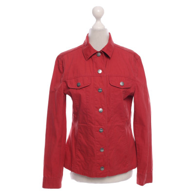 Aigner Jacke/Mantel aus Baumwolle in Rot