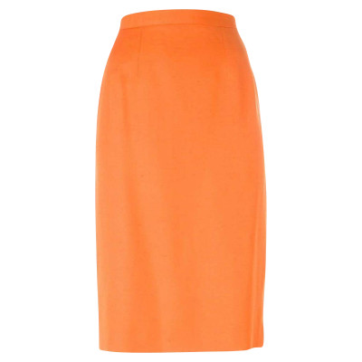 Guy Laroche Skirt Cotton in Orange