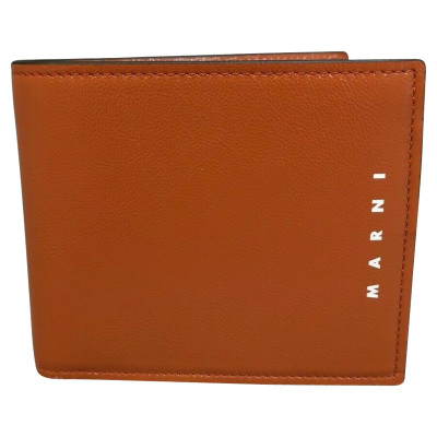 Marni Täschchen/Portemonnaie aus Leder in Orange