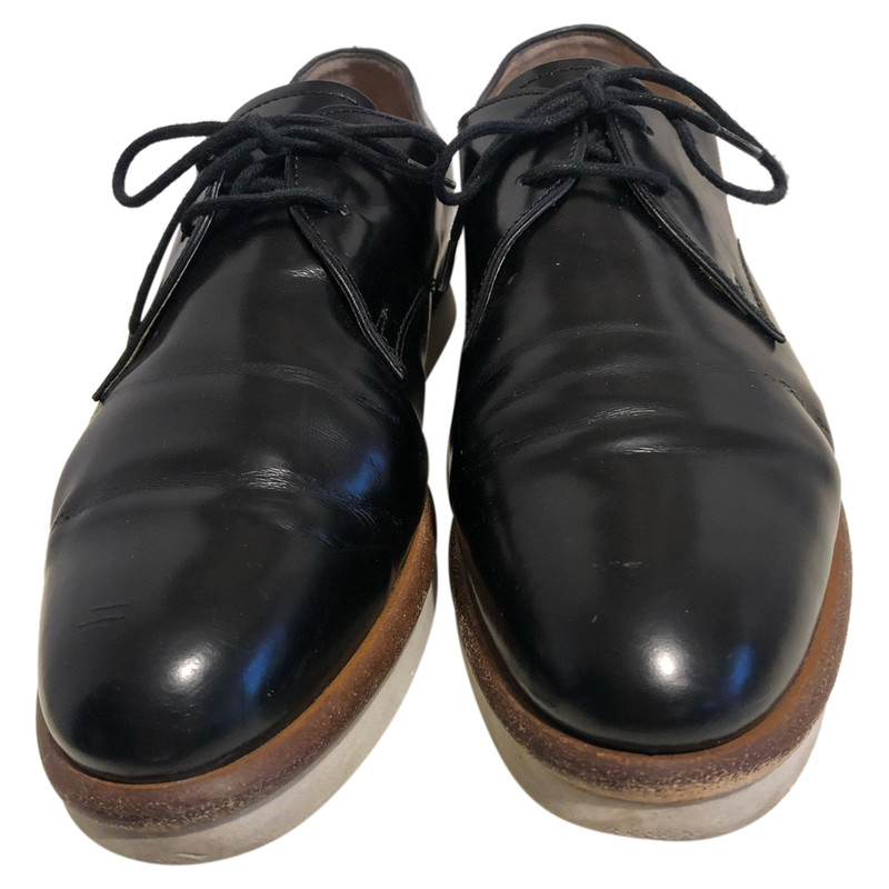 Chaussures à lacets Cuir Tods en coloris Noir Femme Chaussures Chaussures plates Chaussures et bottes à lacets 