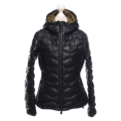 Blauer Usa Jacket/Coat Leather in Black