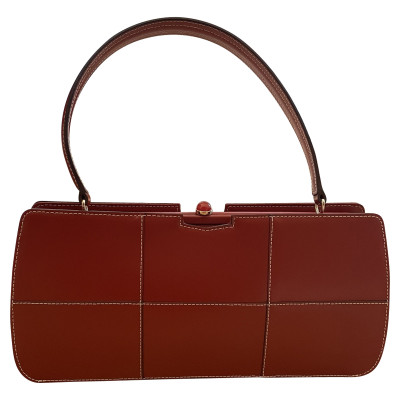 Staud Handbag Leather in Red