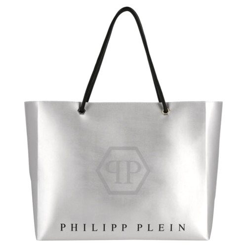 Calligrapher moeilijk opener PHILIPP PLEIN Dames Shopper aus Leder in Silbern