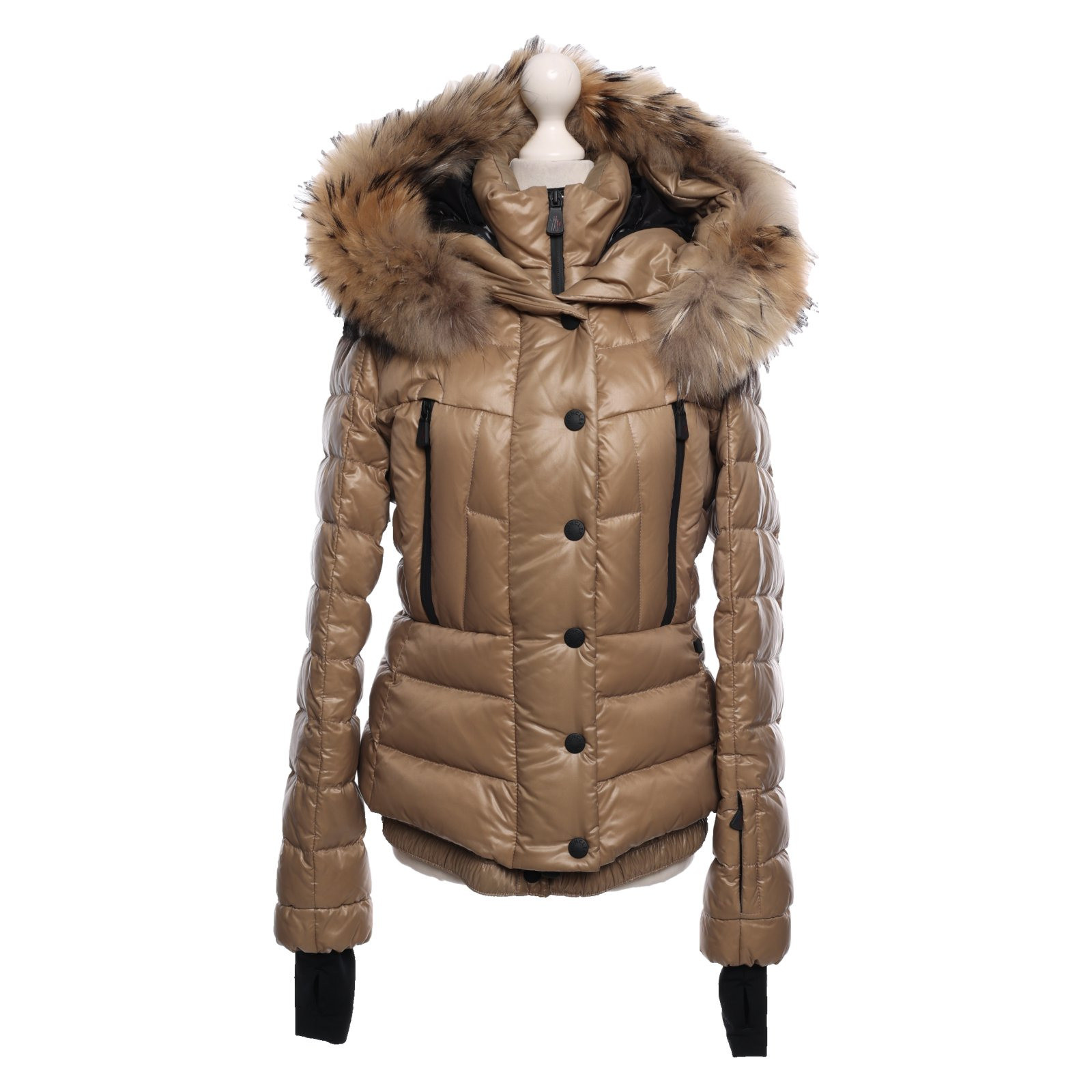 MONCLER Women's Jacket/Coat in Ochre Size: S | Second Hand