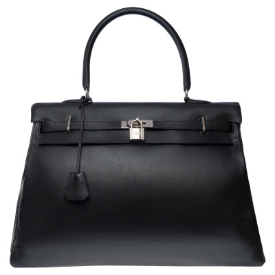 Hermès Kelly Bag 50 Leather in Black