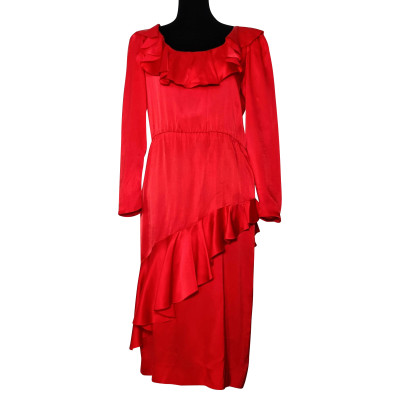 Christian Dior Dress Silk in Red