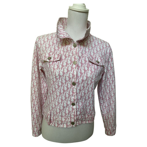 CHRISTIAN DIOR Damen Jacke/Mantel aus Baumwolle in Rosa / Pink