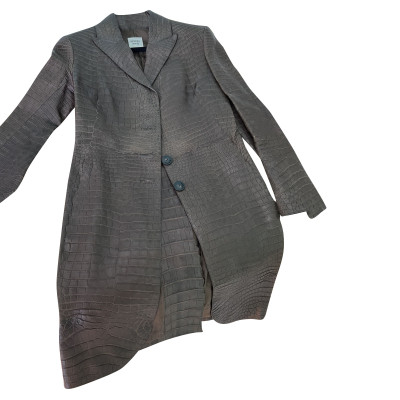 Hermès Jacket/Coat Leather in Brown