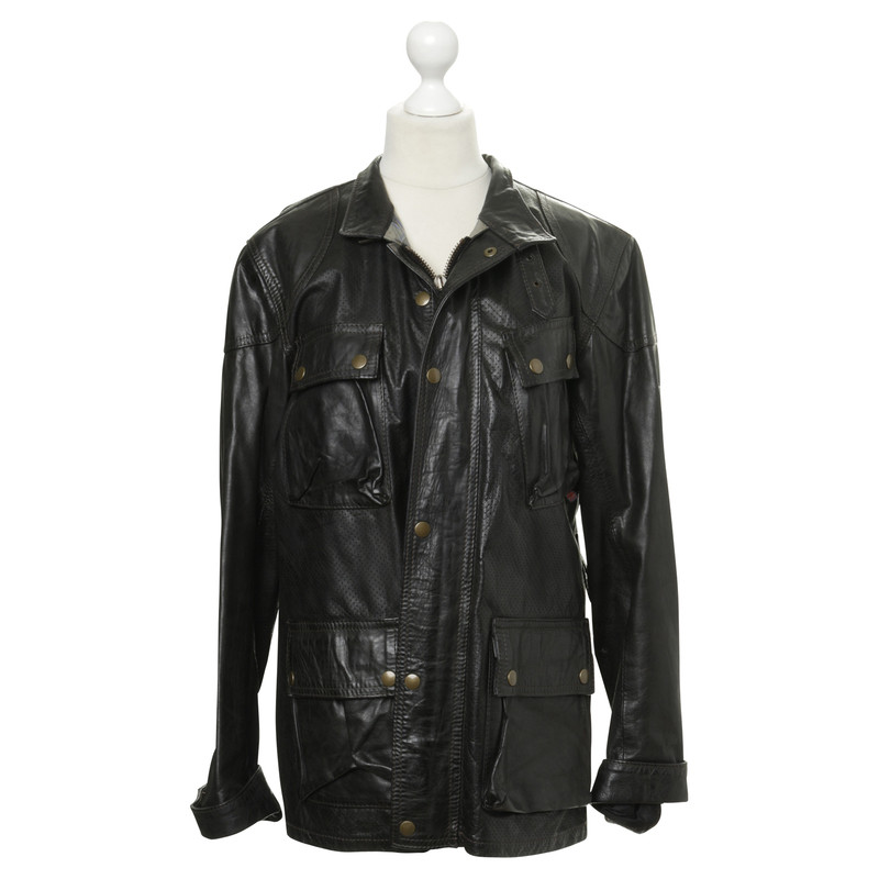 Belstaff Leather jacket with perforation - Second Hand Belstaff Leather  jacket with perforation buy used for 699€ (117793)