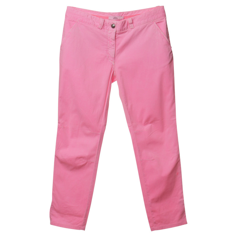 0039 ITALY Damen Chino in Neon Pink Gr e M Second Hand