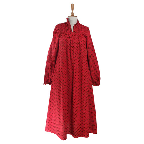 By Malene Birger Kleid aus Baumwolle in Rot