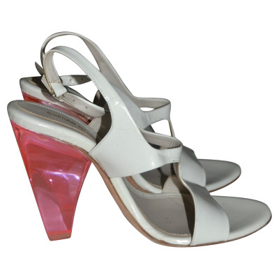 Costume National Sandals Leather in White