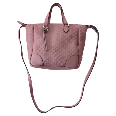 Gucci Bree GG Leather Bag en Cuir en Rose/pink