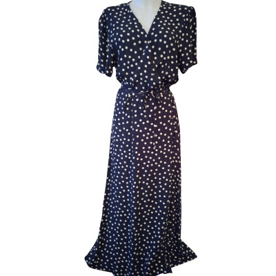 Madewell Kleid aus Viskose in Blau