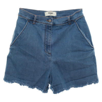Fendi Shorts Jeans fabric in Blue