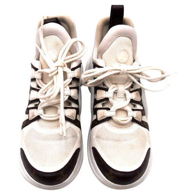 Louis Vuitton Sneakers aus Canvas in Weiß