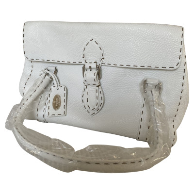Fendi Travel bag Leather in White