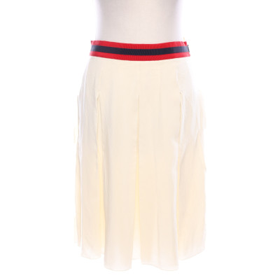 Gucci Skirt Silk in Cream