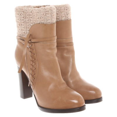 Sartore Ankle boots Leather in Beige