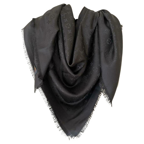 LOUIS VUITTON Dames Schal/Tuch aus Seide in Schwarz