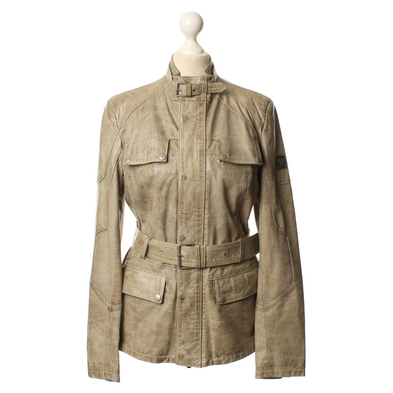 BELSTAFF Women's The used-look leather jacket Size: IT 42
