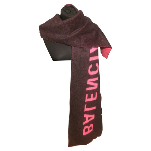 BALENCIAGA Damen Schal/Tuch aus Wolle in Rosa / Pink