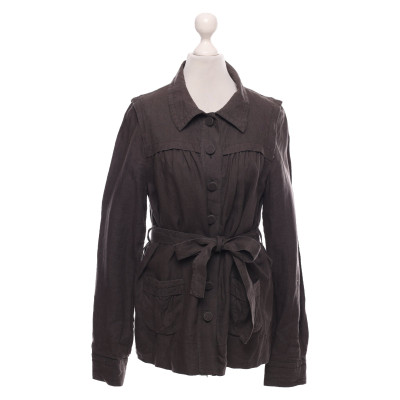 Comptoir Des Cotonniers Jacket/Coat Linen in Grey