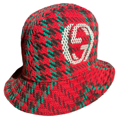 Gucci Hut/Mütze aus Wolle in Rot