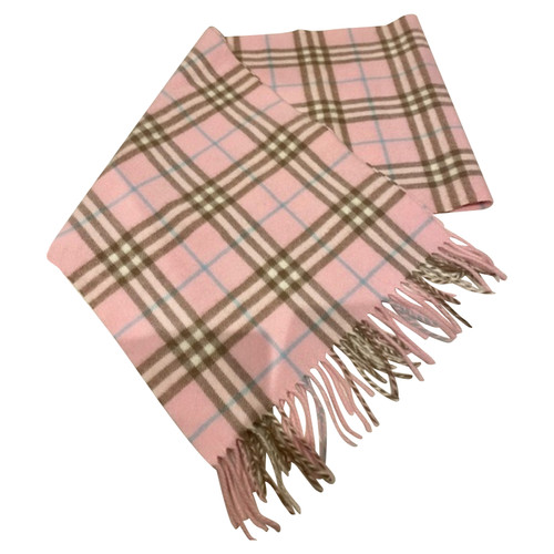 BURBERRY Damen Schal/Tuch aus Wolle in Rosa / Pink