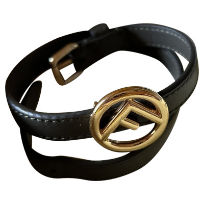 Fendi Armreif/Armband aus Leder in Khaki