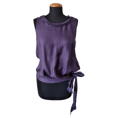 Borbonese Kleid aus Seide in Violett