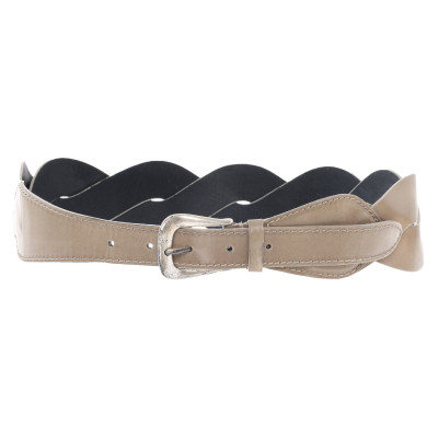 Reptile's House Belt Patent leather in Taupe