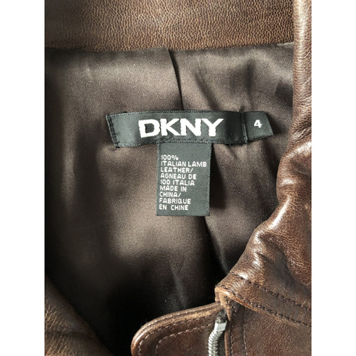 DKNY Damen Lederjacke Größe: US 4 | Second Hand