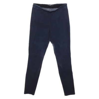 Steffen Schraut Trousers Leather in Blue