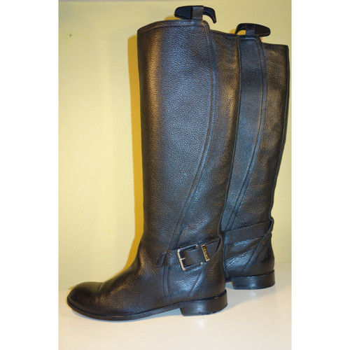 CHRISTIAN DIOR Women's Riding boots in black Size: EU 38,5