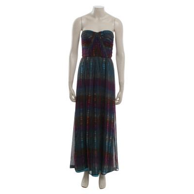 Cynthia Vincent  Silk dress with pattern