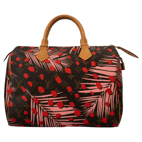 Louis Vuitton Speedy 30 Jungle Dots Palm Satchel Bag