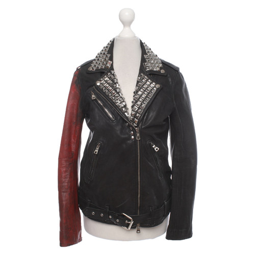 BALMAIN Women's Jacket/Coat Leather Size: FR 38