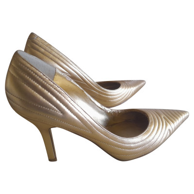 Nine West Pumps/Peeptoes Leather in Gold