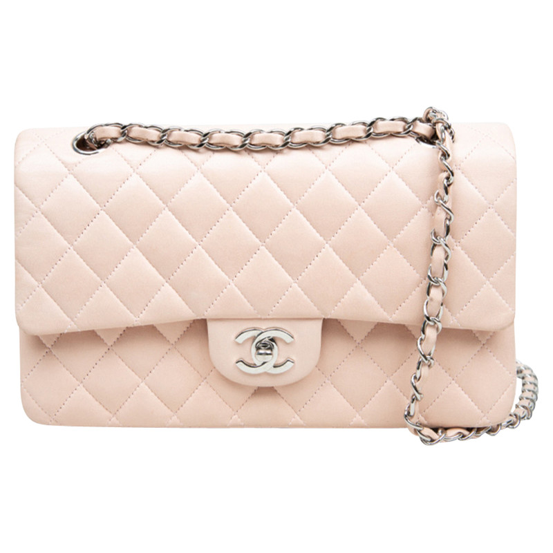 nude chanel flap