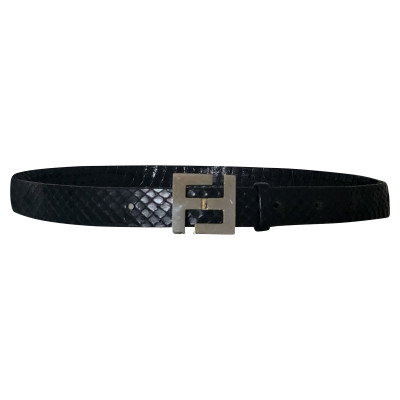 Fendi Belt Leather in Black