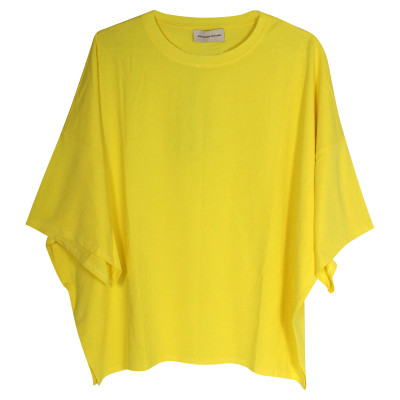 Alexandre Vauthier Top Cotton in Yellow