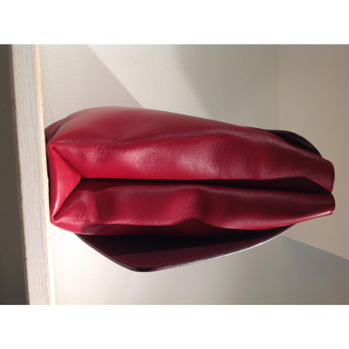 MAISON MARTIN MARGIELA Women's Clutch Bag Leather in Bordeaux