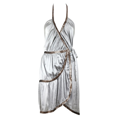 Jean Paul Gaultier Dress Silk in Silvery