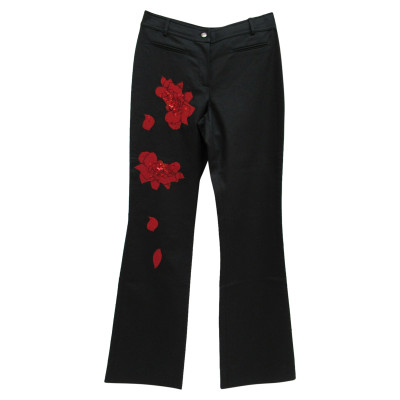 Christian Dior Trousers Cotton in Black