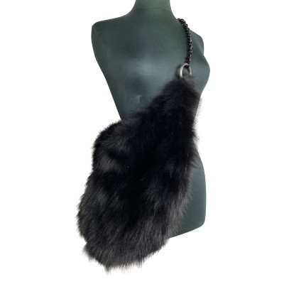 Simonetta Ravizza Shoulder bag Fur in Black