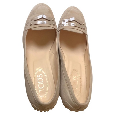Tod's Pumps/Peeptoes Leather in Cream