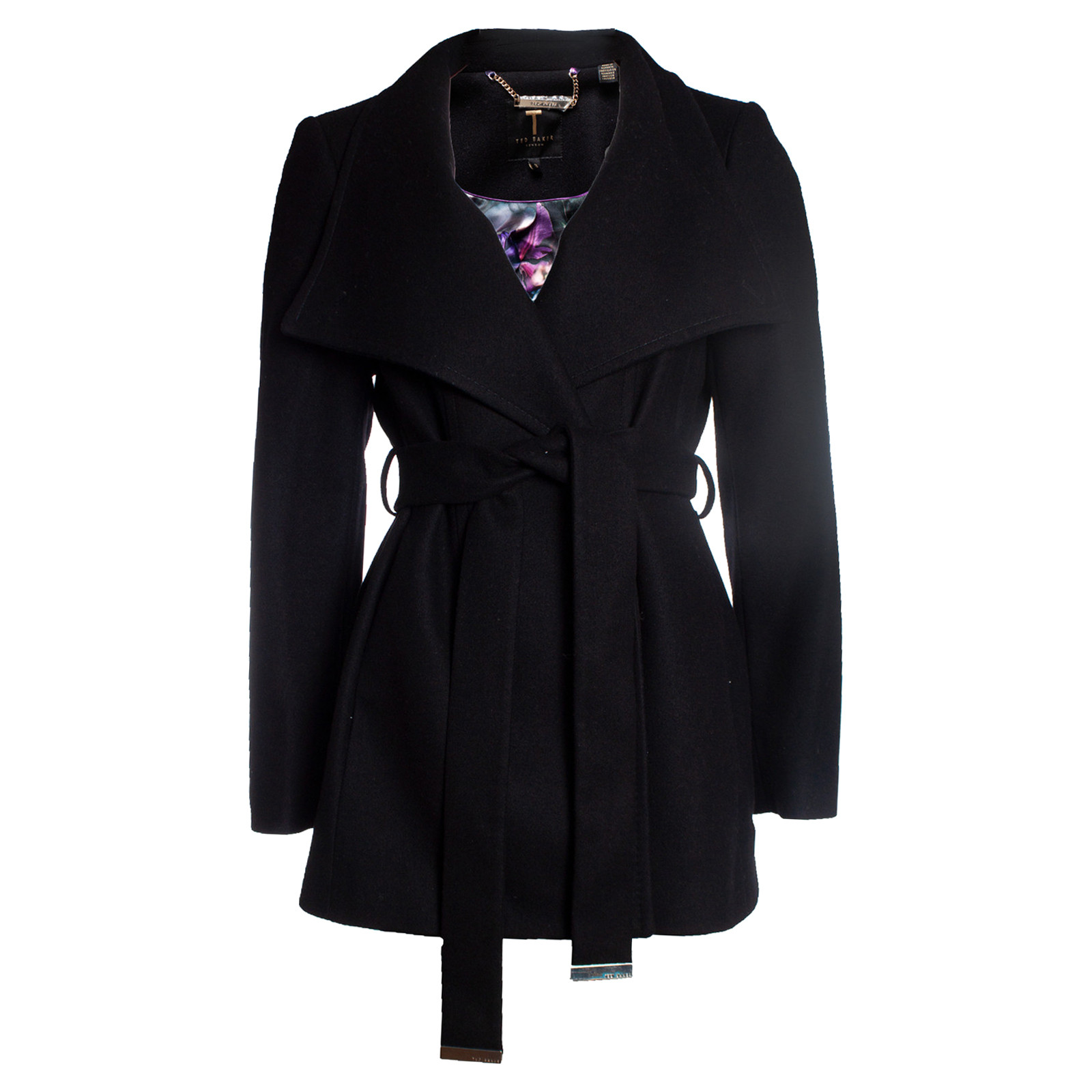Ted Baker Jacke/Mantel aus Wolle in Schwarz - Second Hand Ted Baker Jacke/ Mantel aus Wolle in Schwarz buy used for 210€ (7592275)